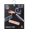 Set de 5 brelocuri Jibbitz™ pentru încălțăminte cu tema Denver Broncos din NFL Set de 5 brelocuri Jibbitz™ pentru încălțăminte cu tema Denver Broncos din NFL