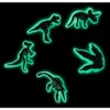 Set de 5 brelocuri Jibbitz pentru încălțăminte „Dino” care strălucesc în întuneric Set de 5 brelocuri Jibbitz pentru încălțăminte „Dino” care strălucesc în întuneric