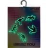 Set de 5 brelocuri Jibbitz pentru încălțăminte „Dino” care strălucesc în întuneric Set de 5 brelocuri Jibbitz pentru încălțăminte „Dino” care strălucesc în întuneric