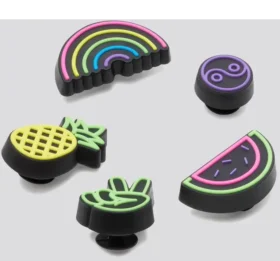 Set de 5 brelocuri Jibbitz pentru încălțăminte „Lights up Fun”