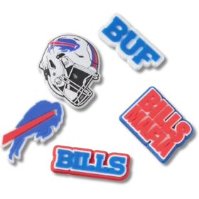 Set de 5 brelocuri Jibbitz™ pentru încălțăminte Nfl Buffalo Bills