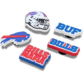 Set de 5 brelocuri Jibbitz™ pentru încălțăminte Nfl Buffalo Bills