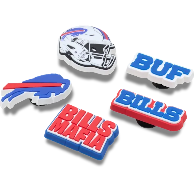 Set de 5 brelocuri Jibbitz™ pentru încălțăminte Nfl Buffalo Bills Set de 5 brelocuri Jibbitz™ pentru încălțăminte Nfl Buffalo Bills