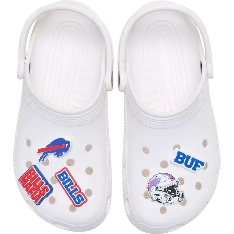 Set de 5 brelocuri Jibbitz™ pentru încălțăminte Nfl Buffalo Bills Set de 5 brelocuri Jibbitz™ pentru încălțăminte Nfl Buffalo Bills