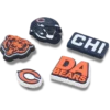Set de 5 brelocuri Jibbitz pentru încălțăminte Nfl Chicago Bears Set de 5 brelocuri Jibbitz pentru încălțăminte Nfl Chicago Bears