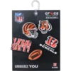 Set de 5 brelocuri Jibbitz™ pentru încălțăminte Nfl Cincinnati Bengals Set de 5 brelocuri Jibbitz™ pentru încălțăminte Nfl Cincinnati Bengals