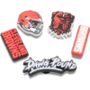 Set de 5 brelocuri Jibbitz pentru încălțăminte NFL Cleveland Browns Set de 5 brelocuri Jibbitz pentru încălțăminte NFL Cleveland Browns