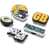 Set de 5 brelocuri Jibbitz pentru încălțăminte Nfl Green Bay Packers Set de 5 brelocuri Jibbitz pentru încălțăminte Nfl Green Bay Packers