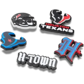 Set de 5 brelocuri Jibbitz pentru încălțăminte Nfl Houston Texans