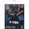 Set de 5 brelocuri Jibbitz pentru încălțăminte Nfl Houston Texans Set de 5 brelocuri Jibbitz pentru încălțăminte Nfl Houston Texans