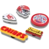 Set de 5 brelocuri Jibbitz pentru încălțăminte Nfl Kansas City Chiefs Set de 5 brelocuri Jibbitz pentru încălțăminte Nfl Kansas City Chiefs