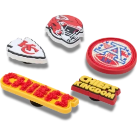 Set de 5 brelocuri Jibbitz pentru încălțăminte Nfl Kansas City Chiefs