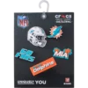 Set de 5 brelocuri Jibbitz pentru încălțăminte Nfl Miami Dolphins Set de 5 brelocuri Jibbitz pentru încălțăminte Nfl Miami Dolphins