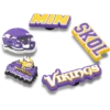 Set de 5 brelocuri Jibbitz pentru încălțăminte Nfl Minnesota Vikings Set de 5 brelocuri Jibbitz pentru încălțăminte Nfl Minnesota Vikings
