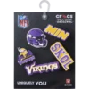 Set de 5 brelocuri Jibbitz pentru încălțăminte Nfl Minnesota Vikings Set de 5 brelocuri Jibbitz pentru încălțăminte Nfl Minnesota Vikings