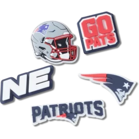 Set de 5 brelocuri Jibbitz pentru încălțăminte Nfl New England Patriots
