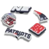Set de 5 brelocuri Jibbitz pentru încălțăminte Nfl New England Patriots Set de 5 brelocuri Jibbitz pentru încălțăminte Nfl New England Patriots