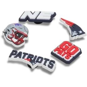 Set de 5 brelocuri Jibbitz pentru încălțăminte Nfl New England Patriots