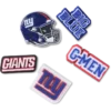 Set de 5 brelocuri Jibbitz pentru încălțăminte Nfl New York Giants Set de 5 brelocuri Jibbitz pentru încălțăminte Nfl New York Giants