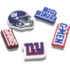 Set de 5 brelocuri Jibbitz pentru încălțăminte Nfl New York Giants Set de 5 brelocuri Jibbitz pentru încălțăminte Nfl New York Giants