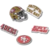 Set de 5 brelocuri Jibbitz™ pentru încălțăminte Nfl San Francisco 49Ers Set de 5 brelocuri Jibbitz™ pentru încălțăminte Nfl San Francisco 49Ers