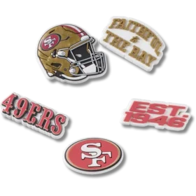 Set de 5 brelocuri Jibbitz™ pentru încălțăminte Nfl San Francisco 49Ers
