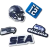 Set de 5 brelocuri Jibbitz™ pentru încălțăminte Nfl Seattle Seahawks Set de 5 brelocuri Jibbitz™ pentru încălțăminte Nfl Seattle Seahawks