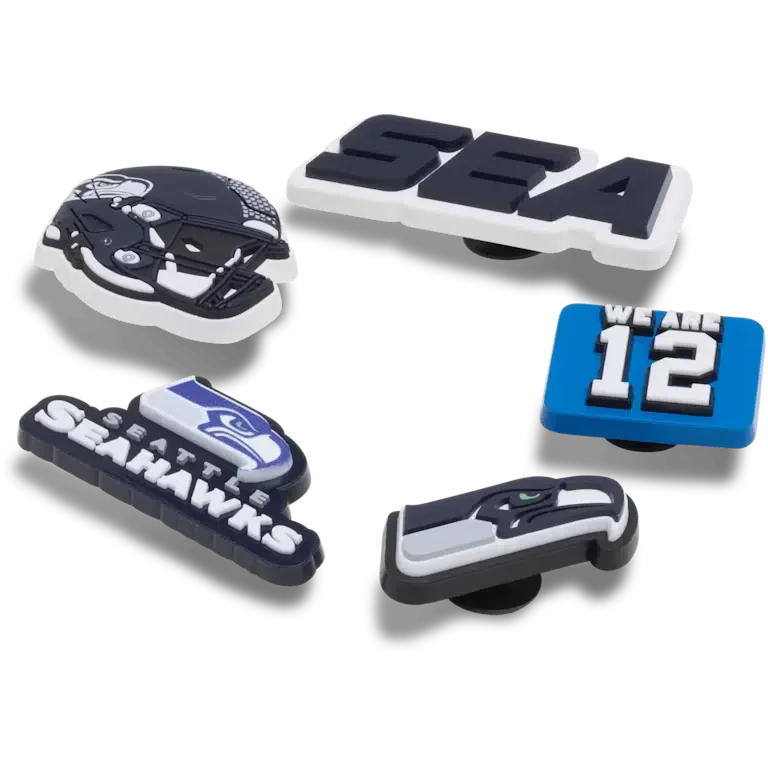 Set de 5 brelocuri Jibbitz™ pentru încălțăminte Nfl Seattle Seahawks Set de 5 brelocuri Jibbitz™ pentru încălțăminte Nfl Seattle Seahawks