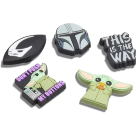 Set de 5 brelocuri Jibbitz pentru încălțăminte „The Mandalorian” de la Disney