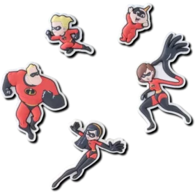 Set de 5 brelocuri Jibbitz Pixar Incredibles
