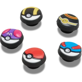 Set de 5 brelocuri Jibbitz Poke Ball