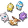Set de 5 brelocuri Jibbitz™ Pokemon asortate Set de 5 brelocuri Jibbitz™ Pokemon asortate