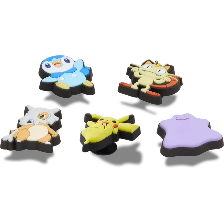 Set de 5 brelocuri Jibbitz™ Pokemon asortate Set de 5 brelocuri Jibbitz™ Pokemon asortate