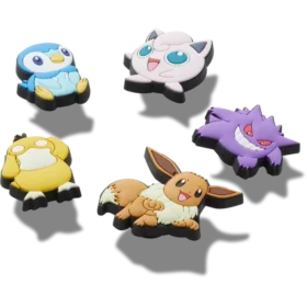 Set de 5 brelocuri Jibbitz™ Pokemon asortate