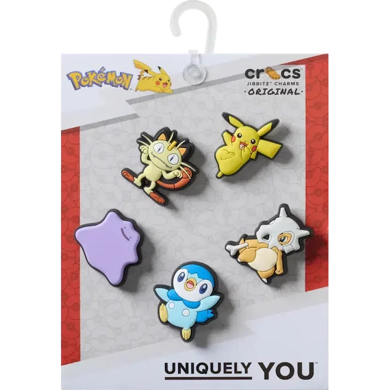 Set de 5 brelocuri Jibbitz™ Pokemon asortate Set de 5 brelocuri Jibbitz™ Pokemon asortate