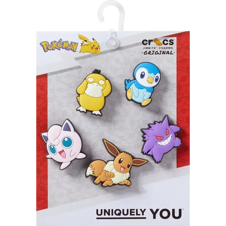 Set de 5 brelocuri Jibbitz™ Pokemon asortate Set de 5 brelocuri Jibbitz™ Pokemon asortate