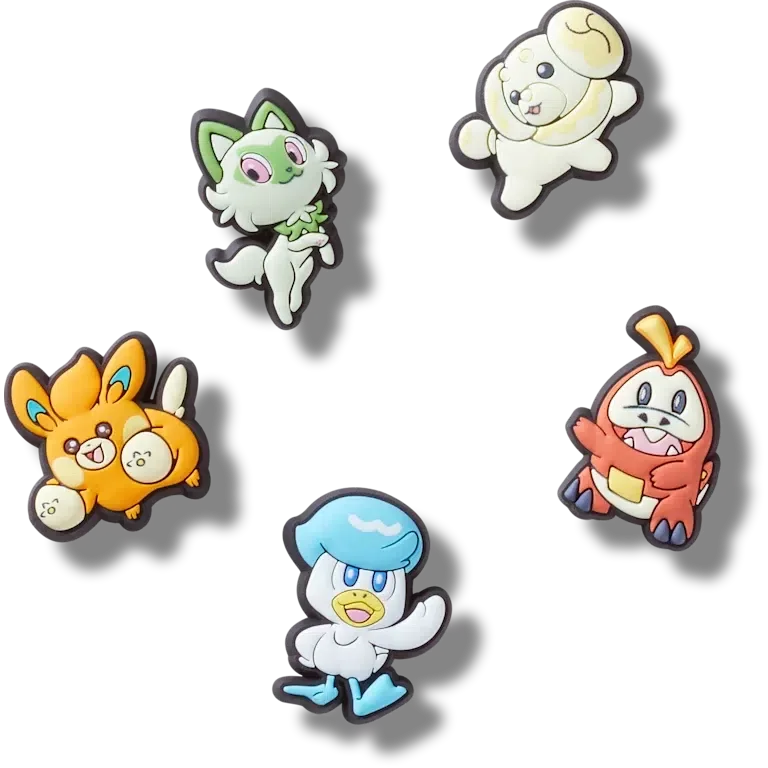 Set de 5 brelocuri Jibbitz™ Pokemon Paldea Set de 5 brelocuri Jibbitz™ Pokemon Paldea