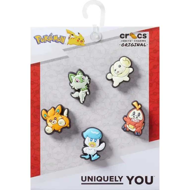 Set de 5 brelocuri Jibbitz™ Pokemon Paldea Set de 5 brelocuri Jibbitz™ Pokemon Paldea