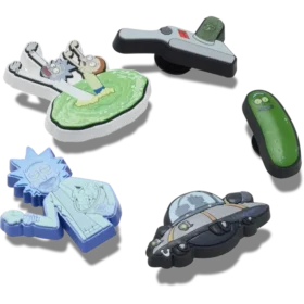 Set de 5 brelocuri Jibbitz Rick și Morty