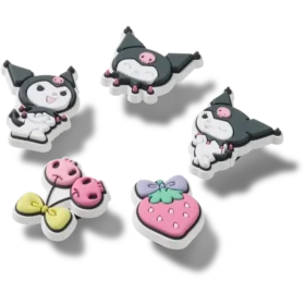 Set de 5 brelocuri Jibbitz Sanrio Kuromi