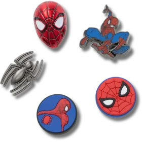 Set de 5 brelocuri Jibbitz Spiderman II