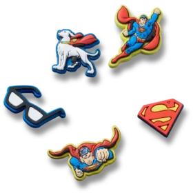 Set de 5 brelocuri Jibbitz™ Superman