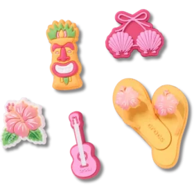 Set de 5 brelocuri Jibbitz „Tiki Vacation”