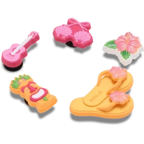 Set de 5 brelocuri Jibbitz „Tiki Vacation”