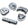 Set de 5 brelocuri pentru încălțăminte Nfl Las Vegas Raiders Set de 5 brelocuri pentru încălțăminte Nfl Las Vegas Raiders