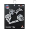 Set de 5 brelocuri pentru încălțăminte Nfl Las Vegas Raiders Set de 5 brelocuri pentru încălțăminte Nfl Las Vegas Raiders