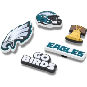 Set de 5 brelocuri pentru încălțăminte NFL Philadelphia Eagles