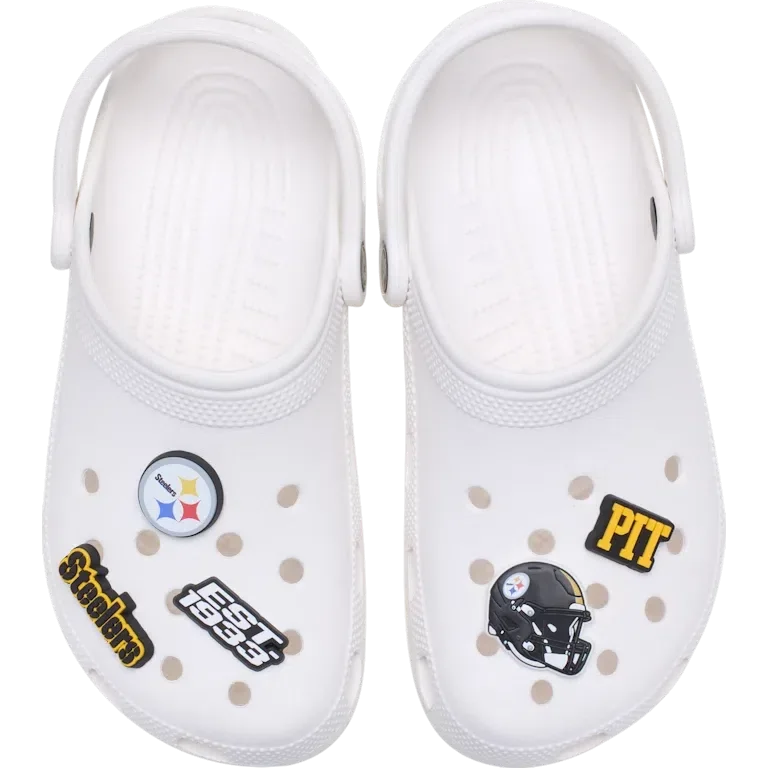 Set de 5 brelocuri pentru încălțăminte NFL Pittsburgh Steelers Set de 5 brelocuri pentru încălțăminte NFL Pittsburgh Steelers