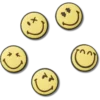 Smileyworld, set de 5 brelocuri Jibbitz™ Smileyworld, set de 5 brelocuri Jibbitz™