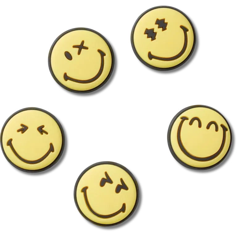 Smileyworld, set de 5 brelocuri Jibbitz™ Smileyworld, set de 5 brelocuri Jibbitz™
